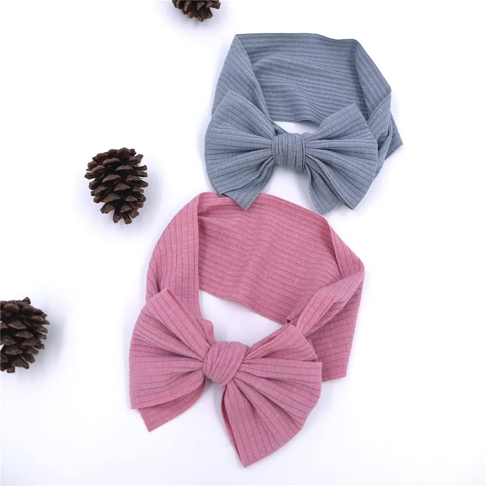 Sugarmelon Baby Headbands Headwrap Newborn Toddler Cotton Ribbed Turban Headband Hairband Infant Baby Show Gifts