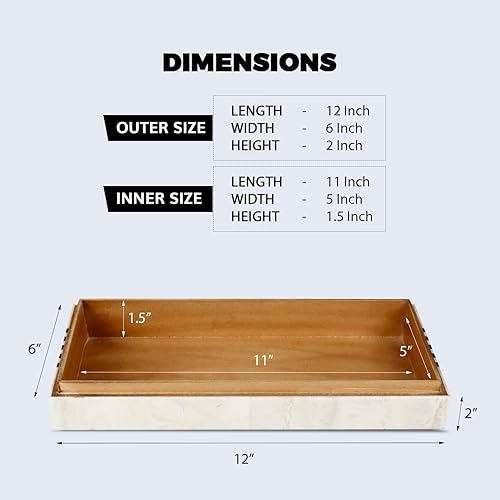 Miniatura 2 de Handicrafts Home Caja decorativa  Caja organizadora de joyas hecha a mano con tapa  Caja de recuerdo para decoración del hogar, joyas, accesorios,