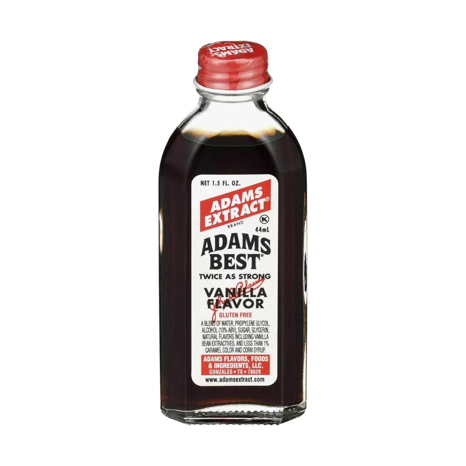Adams Extract Flavoring 1.5oz Bottles (Pack of 3) Choose Flavor Below (Adams Best Twice as Strong Vanilla 1.5oz)