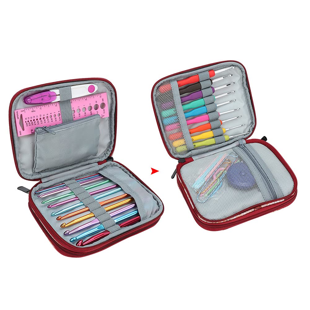 Mini Kit de Costura portátil, Suministros con Accesorios, Aguja de Tejer Hecha a Mano para viajeros Adultos Principiantes