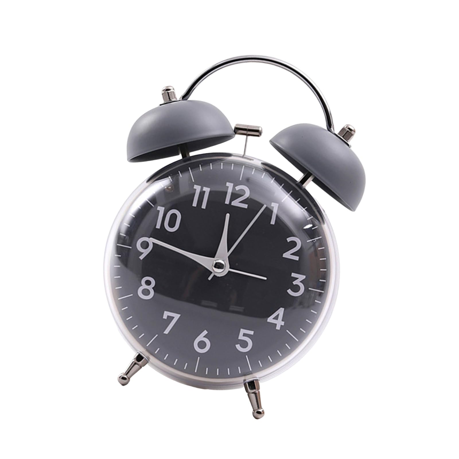carotoe Retro Bells Alarm Clock Large Readable Quiet Movement Bedroom Essential Analogued Clocks Loud Alarm Clock