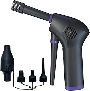 Gstage エアダスター 【超ハイパワー】 電動エアダスター 充電式 強力 エアーダスター 不燃性 エアー スプレー エアスプレー ガン キーボード PC 掃除 OA機器 LED付 ノズル付