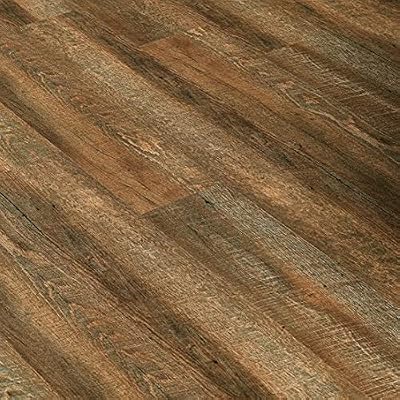 EP Decking 6.0mm SPC Click Lock Vinyl Planks, 48" x 7" [Single Box (18.91 Sqft.), W101 - Fox Brown]