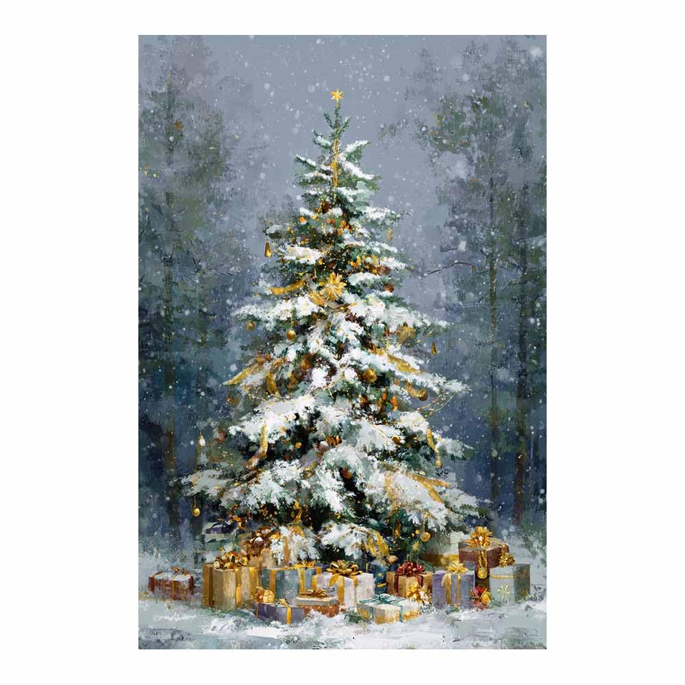 Poster de Noël vert 80x120cm décoration murale esthétique - 7