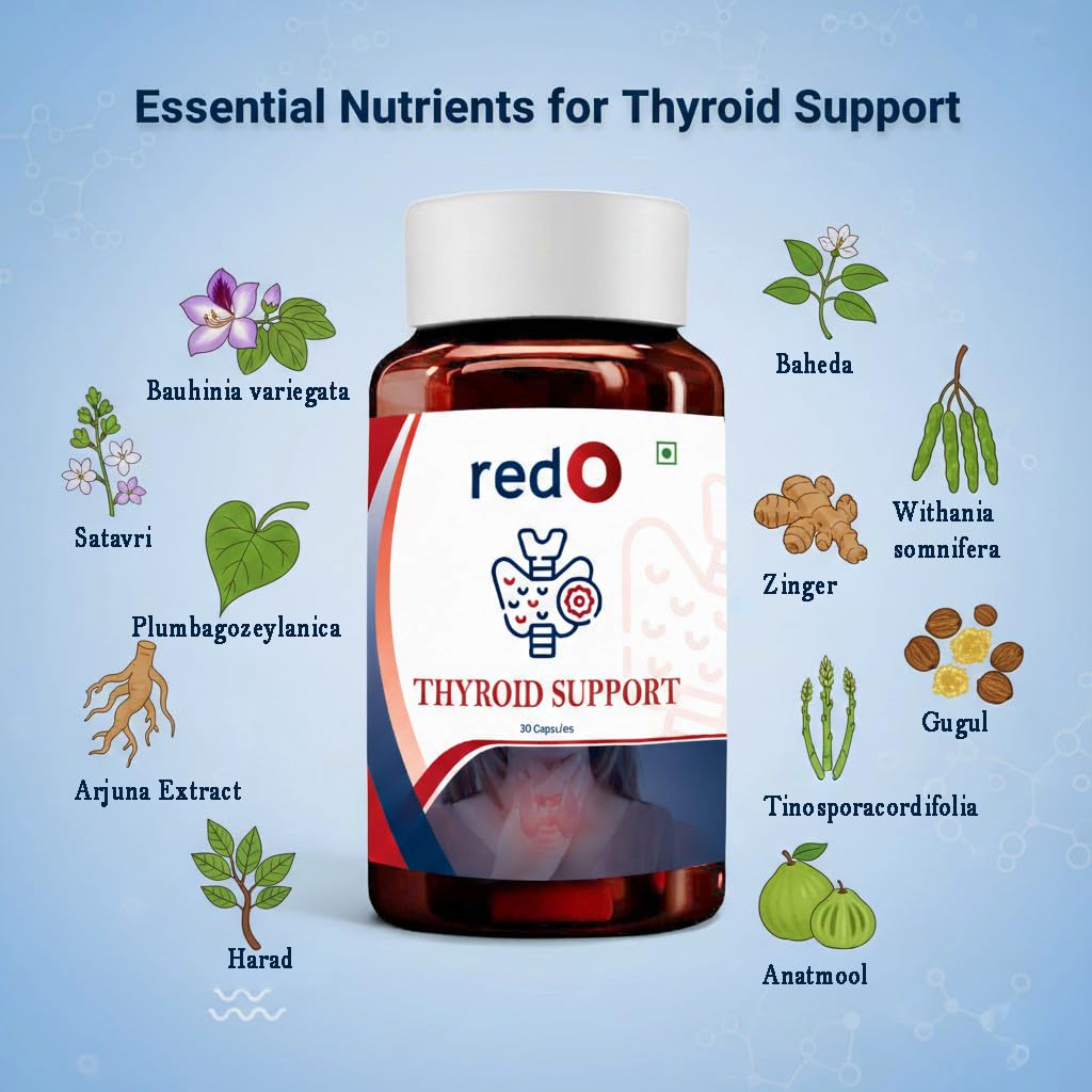 redO Thyroid Support Kanchnar Herbal Blend Metabolism 30 Tablets 1