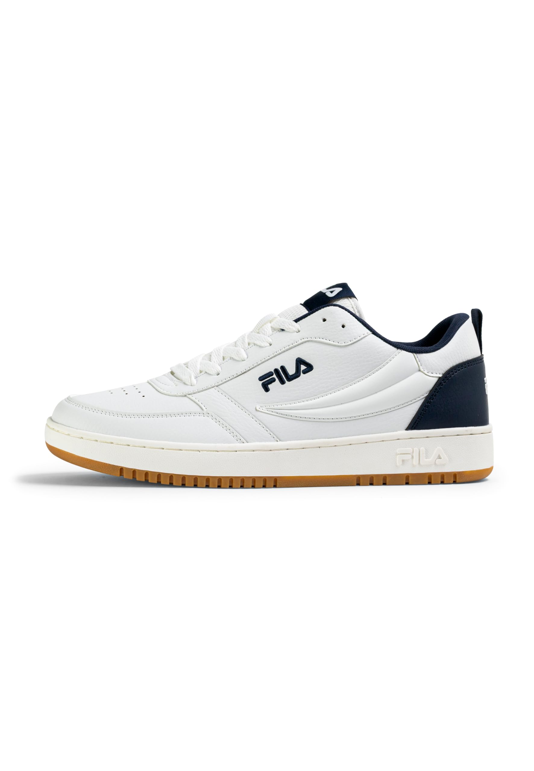 FILA Men's Rega NF Trainers, White Navy-Gum, 41 EU, White Fila Navy Gum, 7 UK