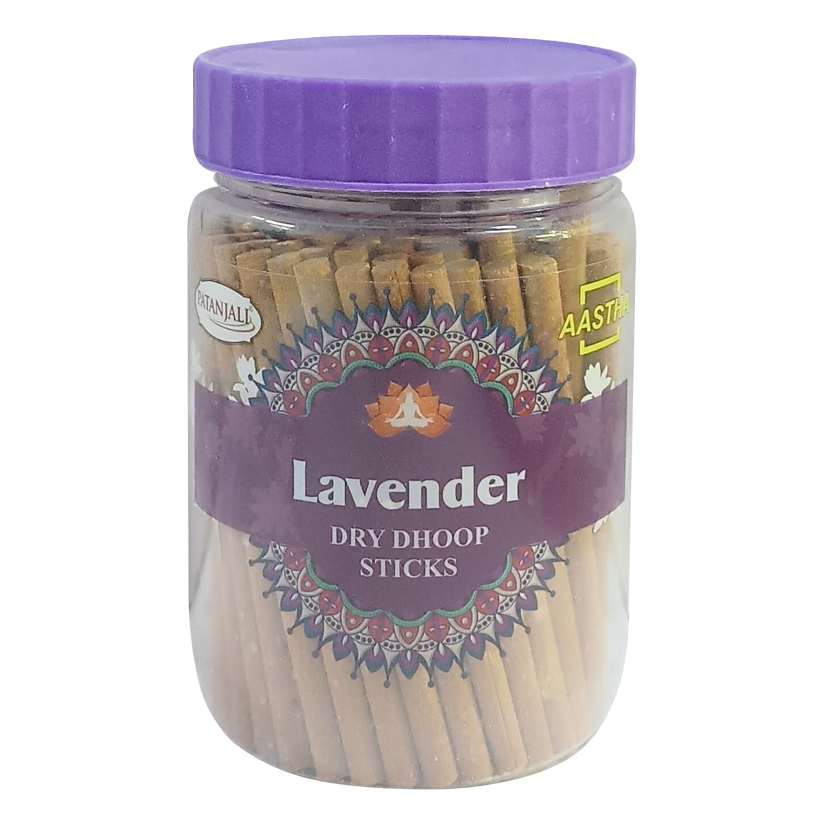 Patanjali Aastha Lavender Dry Dhoop Sticks 200g, Incense Sticks for Home Freshness, Meditation & Positive Energy, Pooja Item for Home, Aromatic Agarbatti for Peaceful Ambience-picture-32