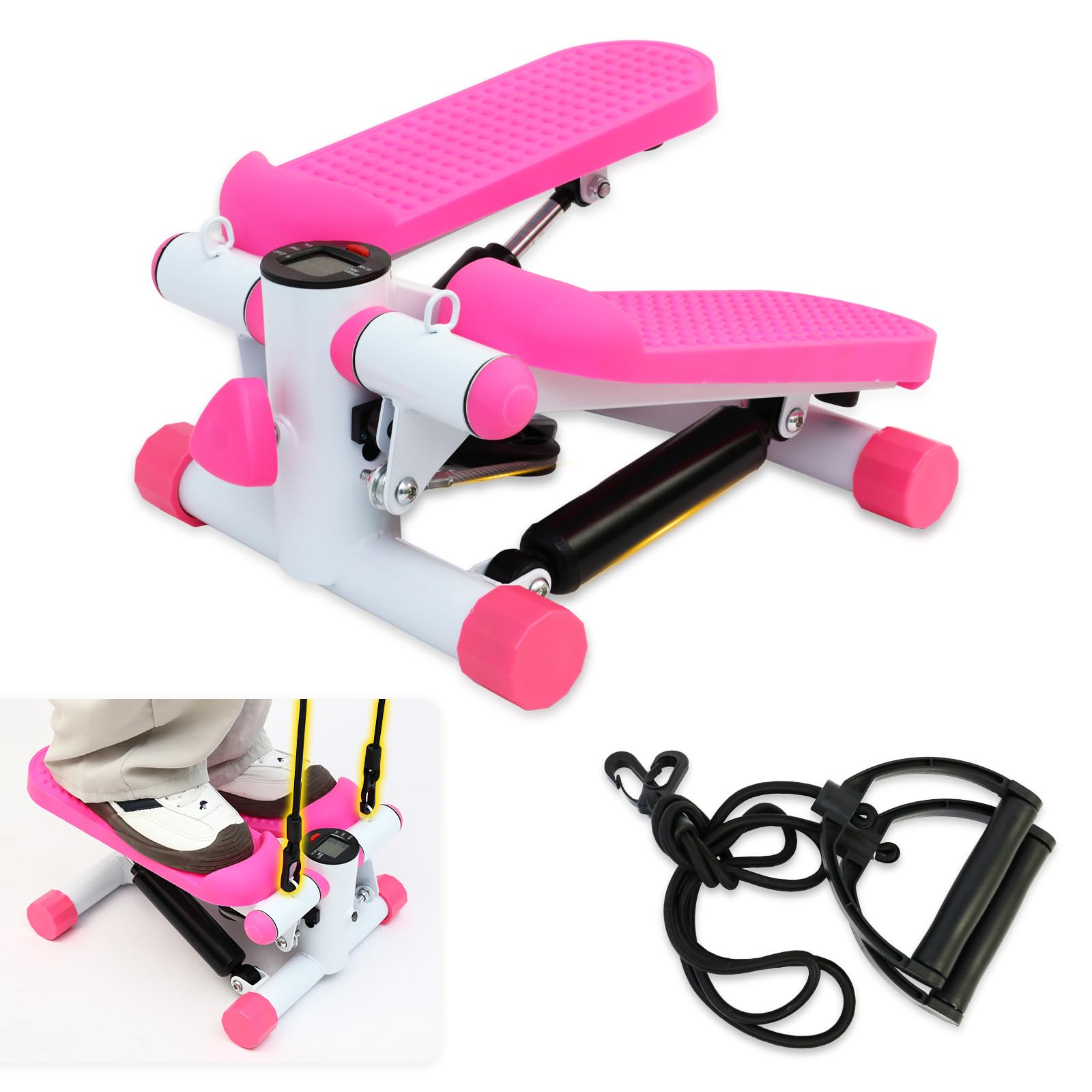 Knee-Safe Mini Stepper, 38 Degree V-Step, 300LBS with Bands โ image 1