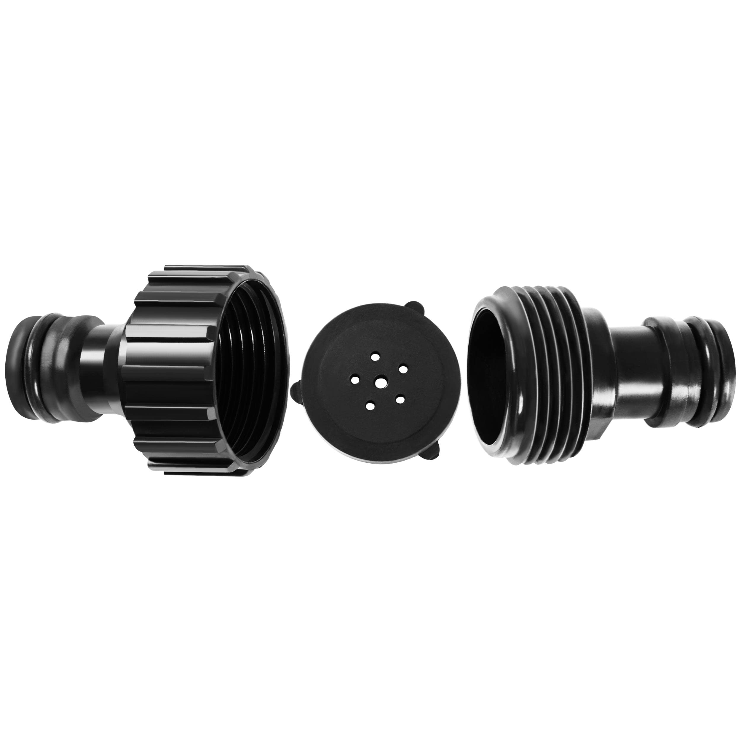 Yaheetech Tuyau d'Arrosage Extensible de Jardin 50M tuyau Micro-poreux Flexible Irrigation Goutte à Goutte Diamètre Intérieur 1.2cm Tuyau d'Infiltration PE Noir
