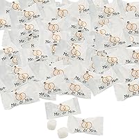 Vista 1 de Mr. & Mrs. Buttermints (108 mentas envueltas individualmente) Dulces de boda