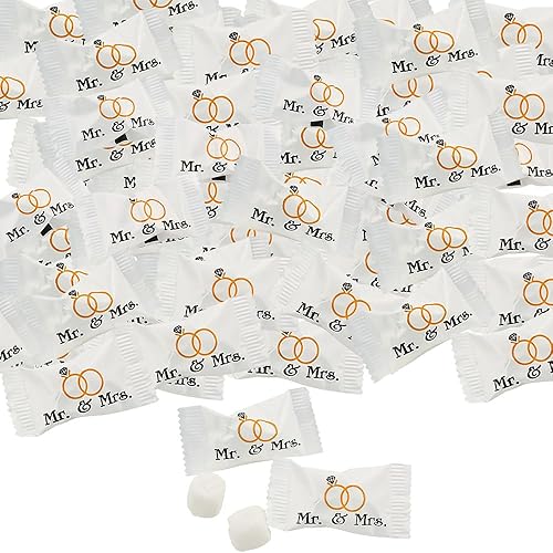 Mr. & Mrs. Buttermints (108 mentas envueltas individualmente) Dulces de boda