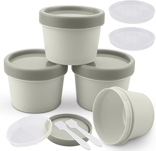 Miniatura 7 de Cosywell Tarros cosméticos de 3.4 onzas  3.4 fl oz, tarros de plástico vacíos para crema, 4 recipientes de viaje recargables para artículos de