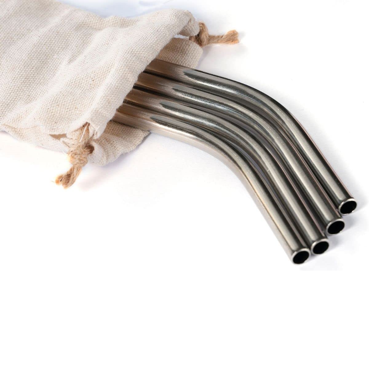 Goli Soda Reusable Stainless Steel Bent Straws | Reusable | Washable | Eco Friendly | Durable | Rustproof | Unbreakable | Stainless Steel - (Pack of 4) - 50 g (B07Q2ZJN44) Amazon Price History, Amazon Price Tracker