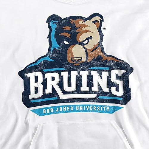 Miniatura 2 de LOGOVISION Sudadera con capucha oficial de Bob Jones University con logotipo primario envejecido para niños y niñas