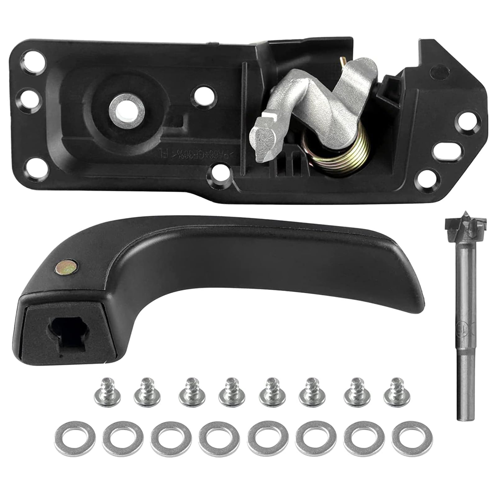 Interior Door Handle Kit Front Left Drivers Side for 2007-2014 Chevy Silverado 1500 2500 3500 Tahoe Suburban Avalanche GMC Sierra Yukon Yukon XL Escalade,Replace OE# 20833606 80374 20871488