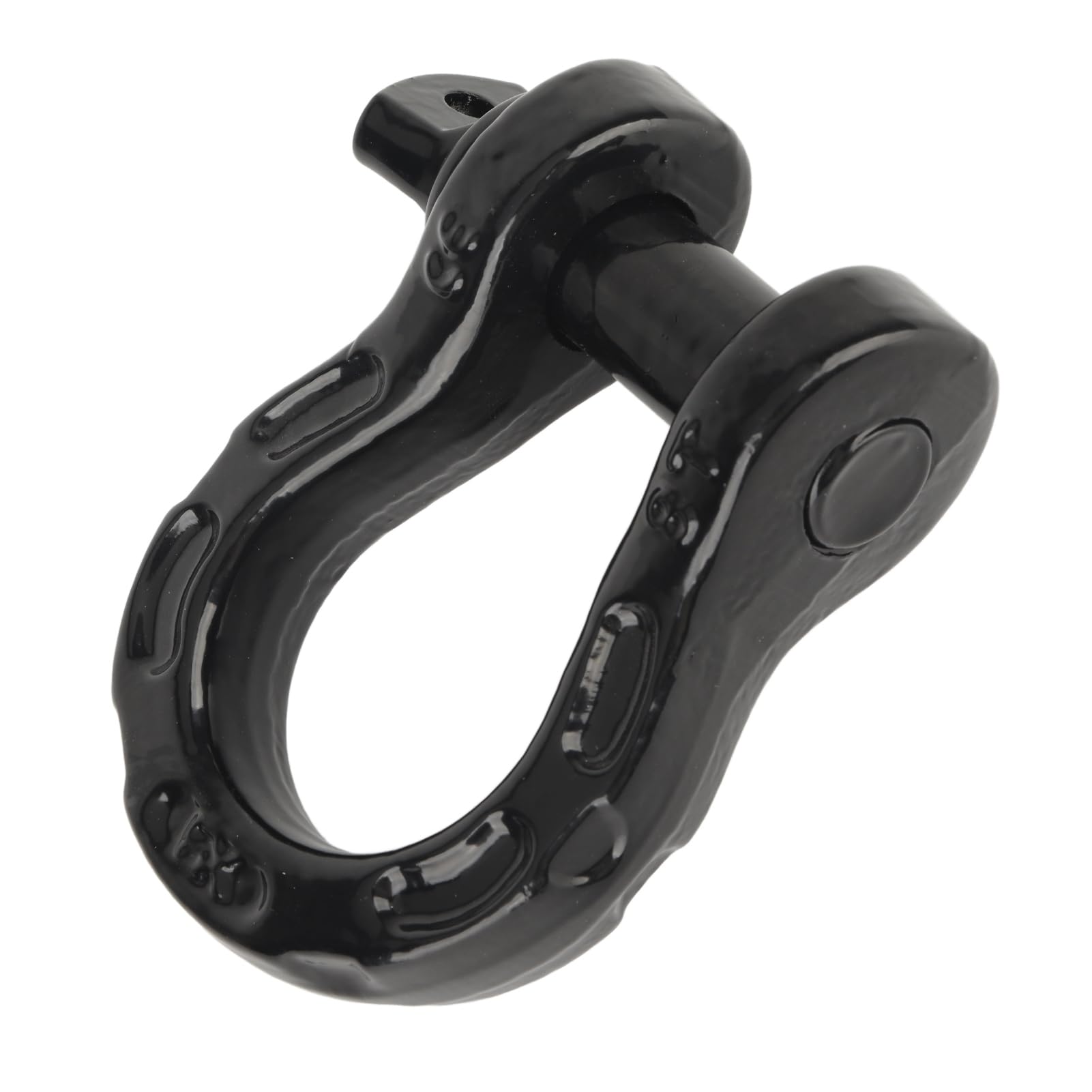 Keenso Manilles pour Remorquage, Manille à Anneau en D 8T, capacité de Charge de 17 600 LB, Résistance à la Rupture de 32 T, 70 400 LB, Goupille de 7 à 8 Pouces pour la Récupération du (Black)