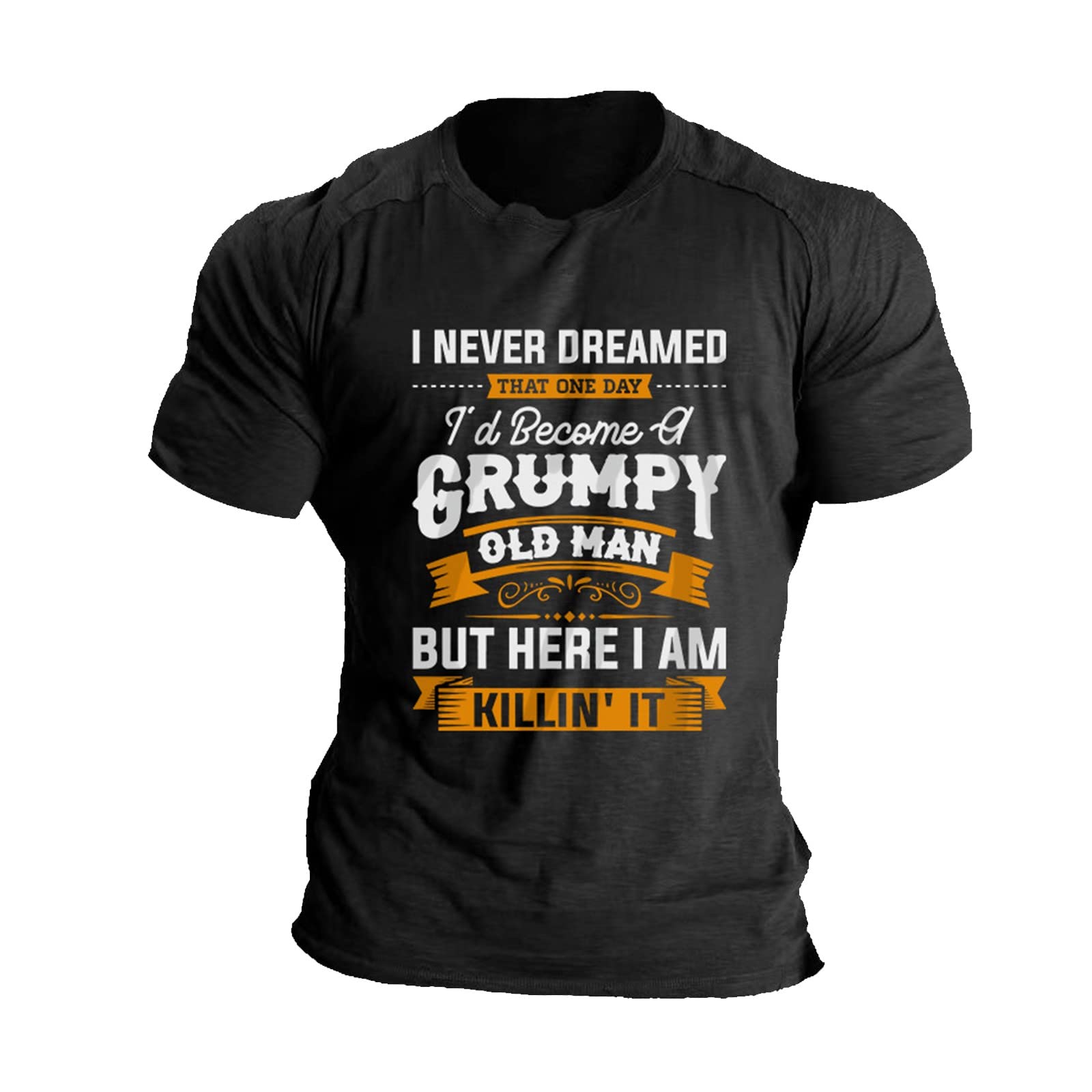 Summer T -Shirts for Men 3D Graphic Printing Retro Crew Neck Short Sleeve T Shirt Casual Sports Outdoor Tees