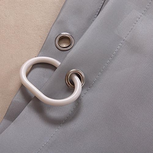 Sfoothome Waterproof Polyester Fabric Shower Curtain,Midew Resistant Washable Bath Curtain for Bathroom With Anti Rust Grommets Plastic Curtain Rings And Heavy Weighted Hem (180 x 180cm - Image 4