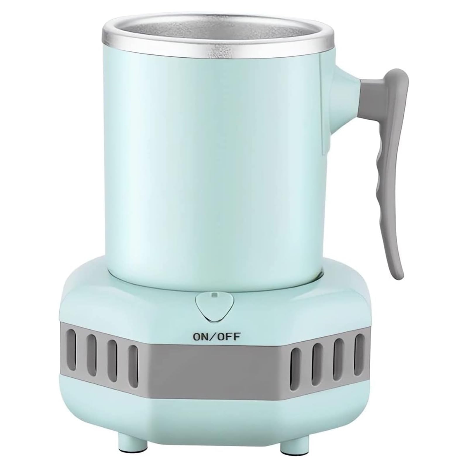 Tazza Refrigerante Da Tavolo, Mini Tazza Refrigerante Elettrica, Macchina Per Ghiaccio Portatile, Refrigeratore Istantaneo Per Bevande, 2 Metodi Di Raffreddamento, Per Birra, Succo E Latte (Blue )