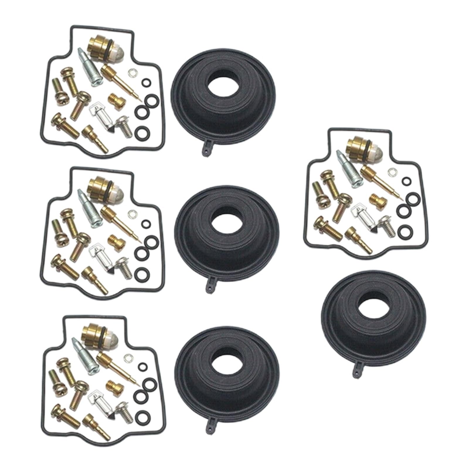 4 Juegos De Kit Reconstrucción Reparación Carburador con Diafragma para Kawasaki ZX900 para Ninja ZX9R GPZ900R 1994 1995 1996 1997 1998 1999 2000 2001 2002 2003