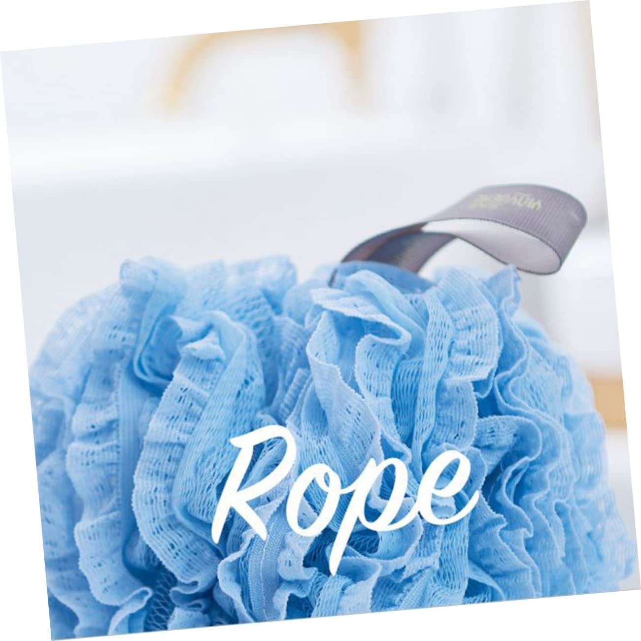 Szlifierka do ciała Travel Loofah Loofah Dish Gąbka Bubble Sponge Pufa Prysznicowa Loofah Brush Poduszka Rękawiczki Piłka do kąpieli Piłka do kąpieli Błękitna wytworna dziewczyna Kąpiel Loofah Prysz