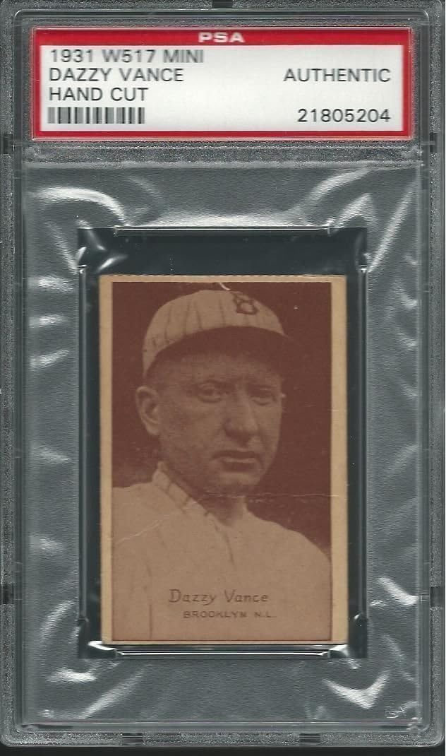 1931 W517 MINI Dazzy Vance Brooklyn Tough Type at Amazon's Sports  Collectibles Store
