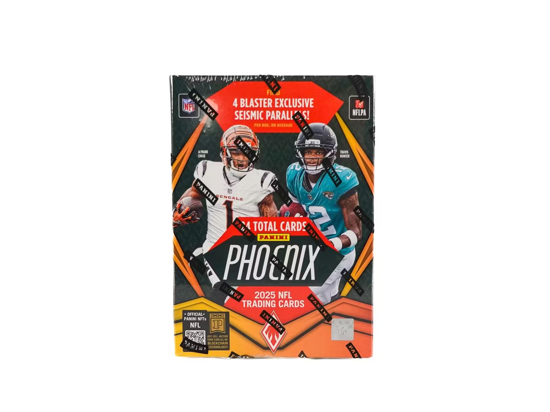 2025 Panini Phoenix Football Hobby Blaster Trading Card Box (4 Hobby Blaster Exclusive Seismic Parallels)