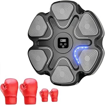 Music Boxing Machine, Music Boxing Machine, Wall Mounted, Music Boxing Machine, Bluetooth Connection Smart Panic Machine Wall with 9 Speed Modes and Automatic Counting Mode, High Sensitivity