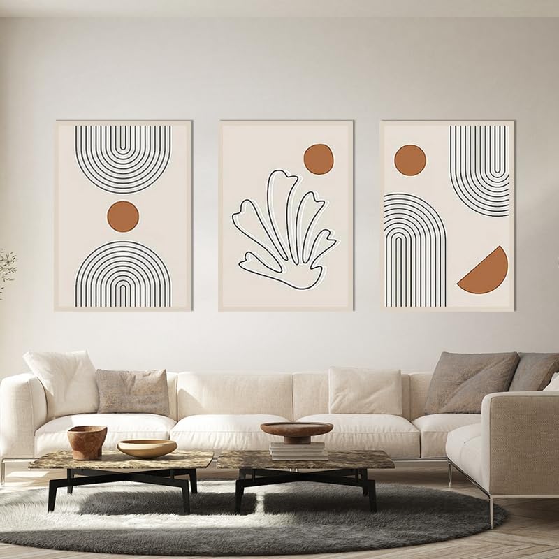 QPLGTU Geometric Abstract Poster Set, Plant Art Decoration Pictures