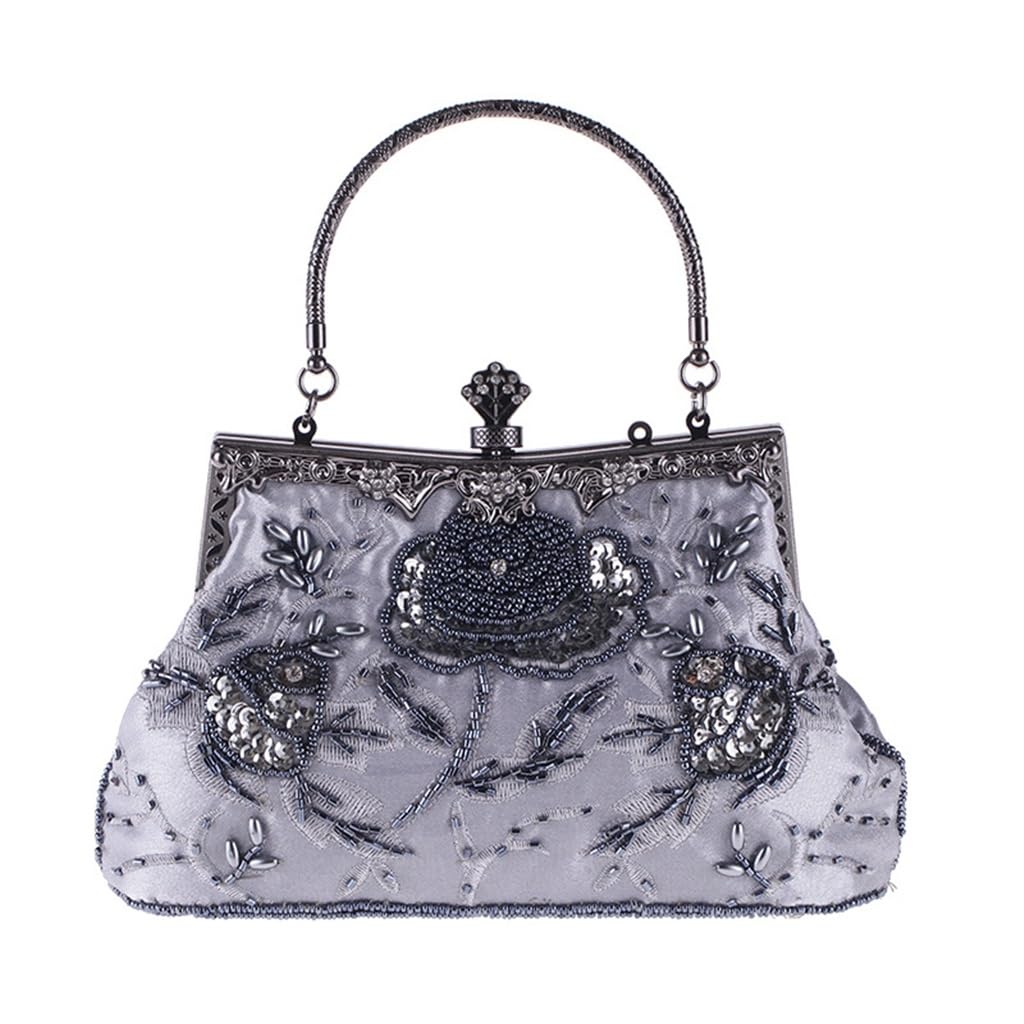 Sac perlé cheongsam vintage et fourre-tout de robe soirée