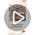 Image of Sujata SBF Air 1200mm BLDC Ceiling Fan | 3 Years Warranty | Savings up to 60% | Remote Control | Fans Ceiling Fans 5 Star | Silent Motor | Inverter Compatible | Living Room & Bedroom (Smoke Brown)