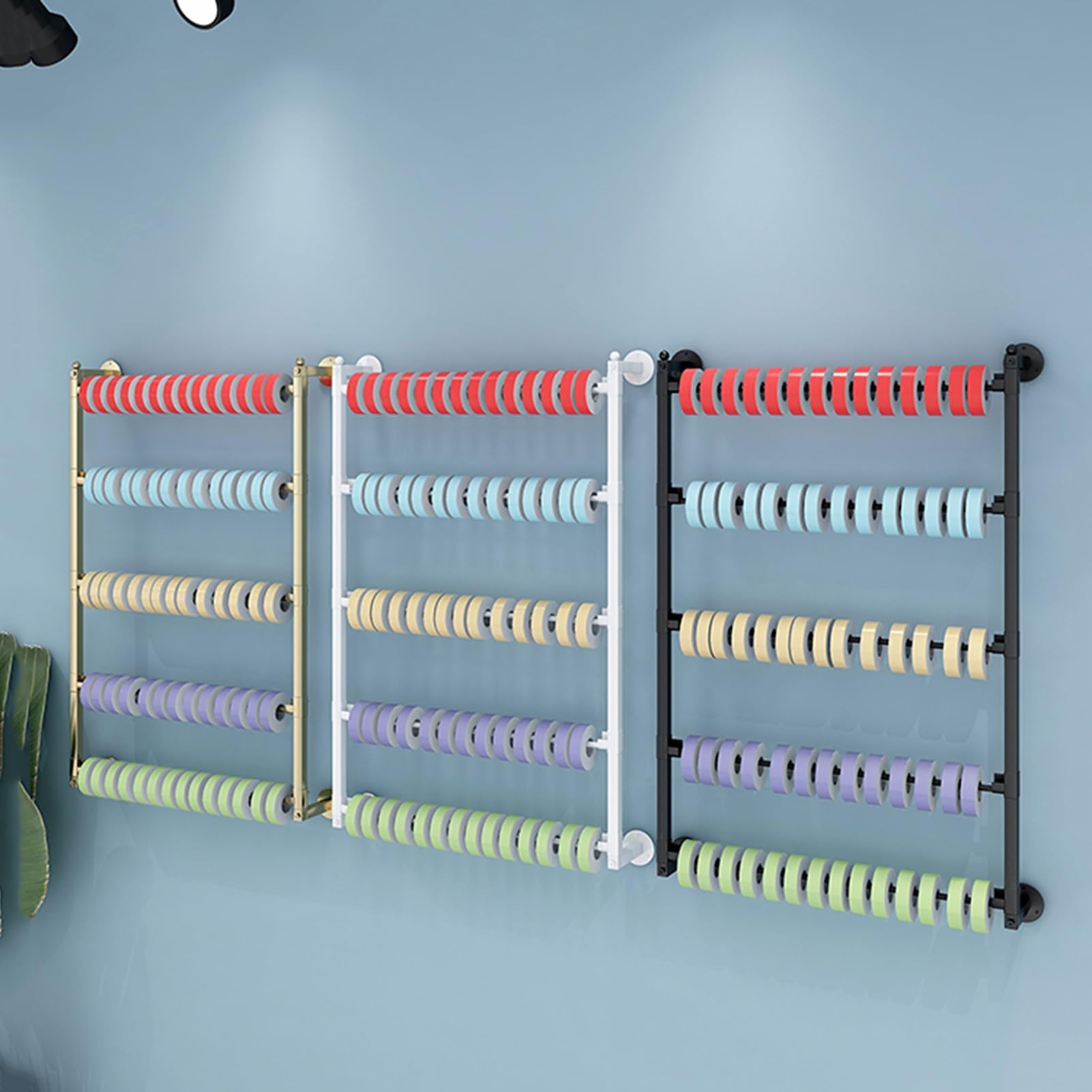 Organizador de corbatas y bufandas de montaje en pared, estante de almacenamiento de metal multifuncional para toallas y cintas, exhibición de ropa ideal para el hogar y el comercio minorista, diseño