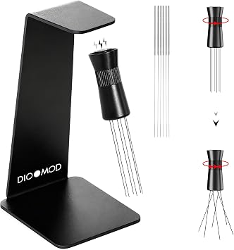 Espresso WDT Tool, Adjustable Range Coffee Needle Stirrer, Black