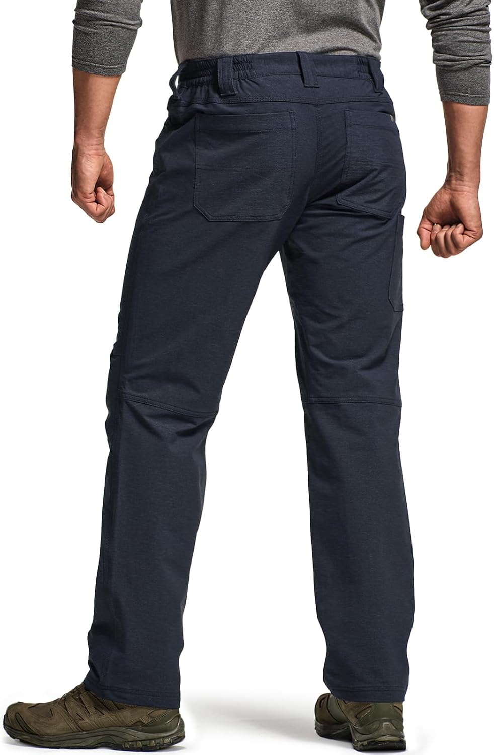 CQR Men’s Softshell Snow Ski Hiking Pants, Water Resistant Insulated Winter Thermal, Tactical Outdoor Pants for Cold Weather - Image 2