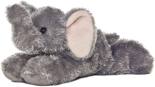 Aurora 8-inch Flopsie Elephant , Grey