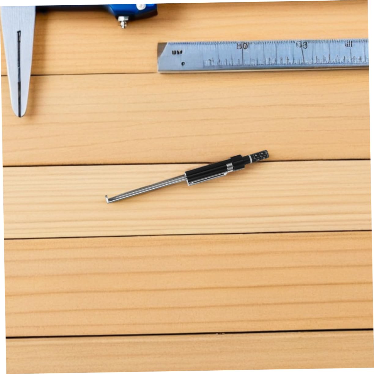 CHILDWEET 2pcs Car Brake Pad Thickness Gauge Measure Tool Brake Pad Testing Tool Automotive Accessory
