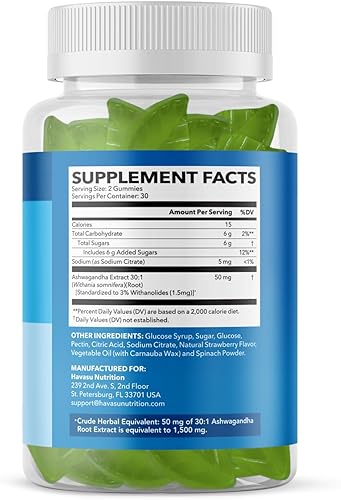 Miniatura 2 de Ashwagandha - Suplemento de gomitas diseñadas para calmar y relajarse 60 deliciosas gomitas veganas para aliviar el estrés