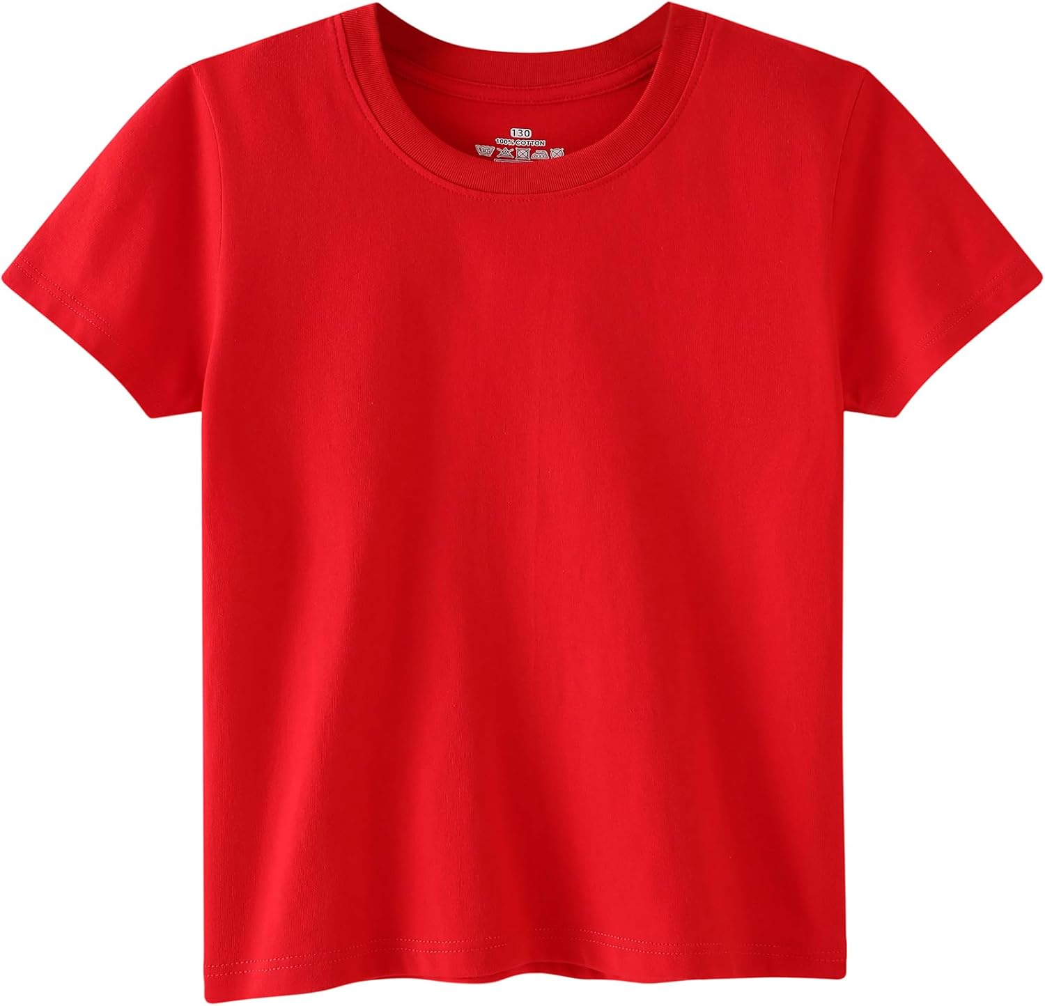 Family Feeling Boys Short Sleeve Summer Crewneck Kids T-Shirts One Piece Girls Tee