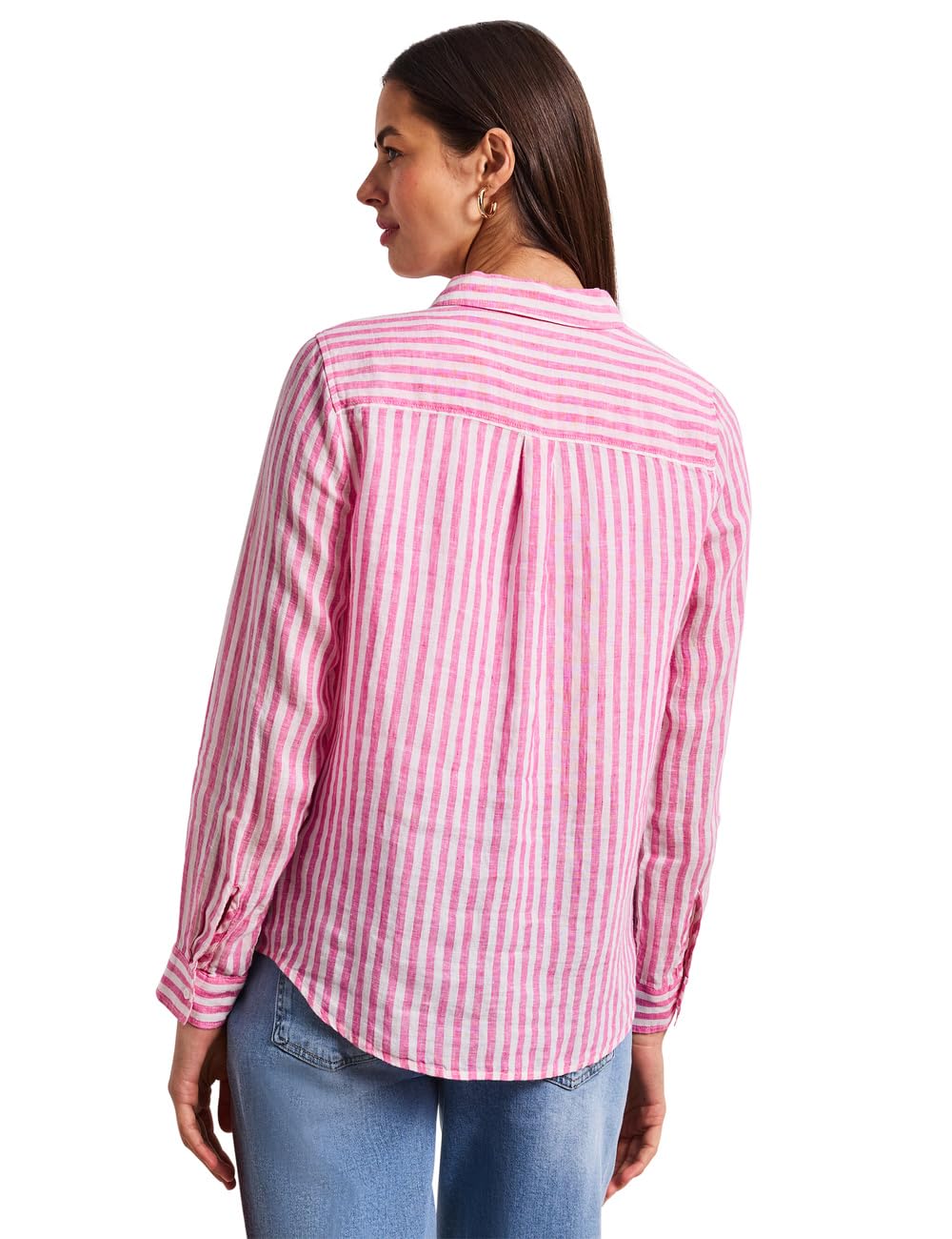 Street One Langarm Hemdbluse aus Leinen