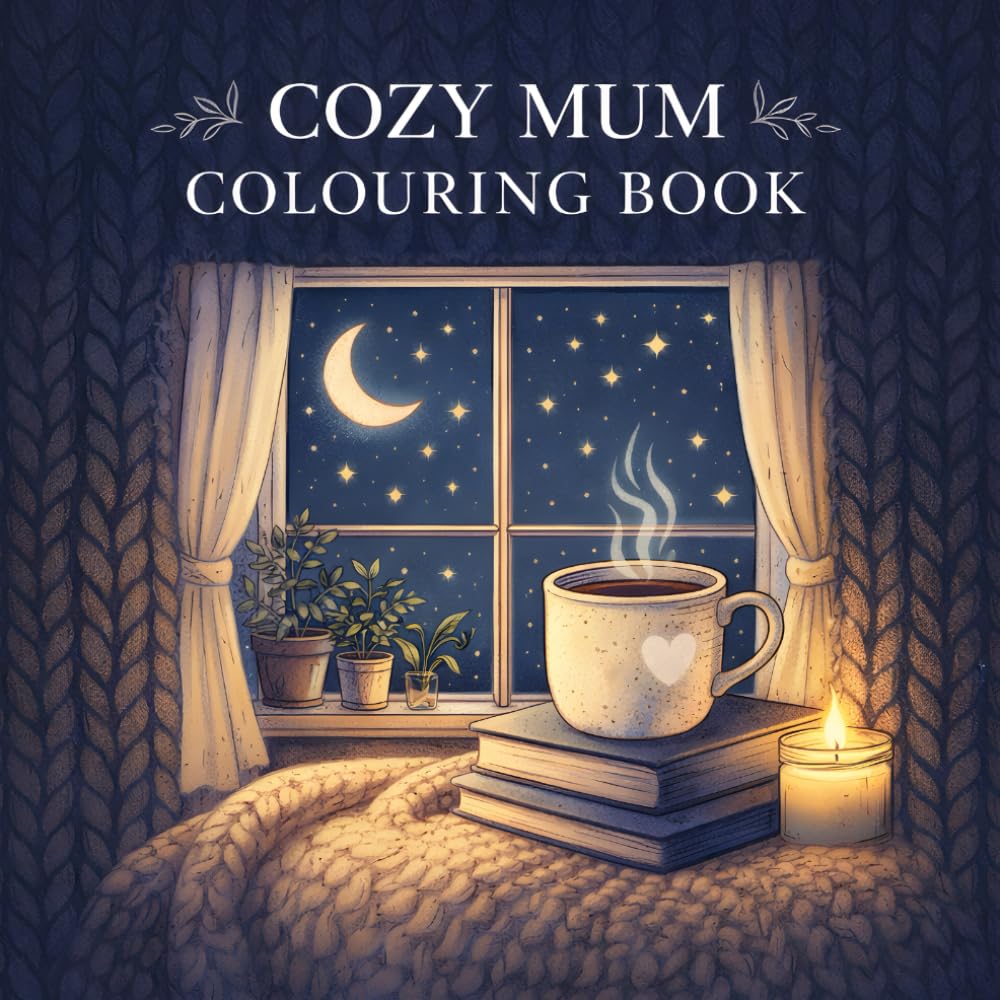 Cozy Mum: A Relaxing Collection of Cozy Home, Tea Time & Cottage-Inspired Designs for Mindful Moments.