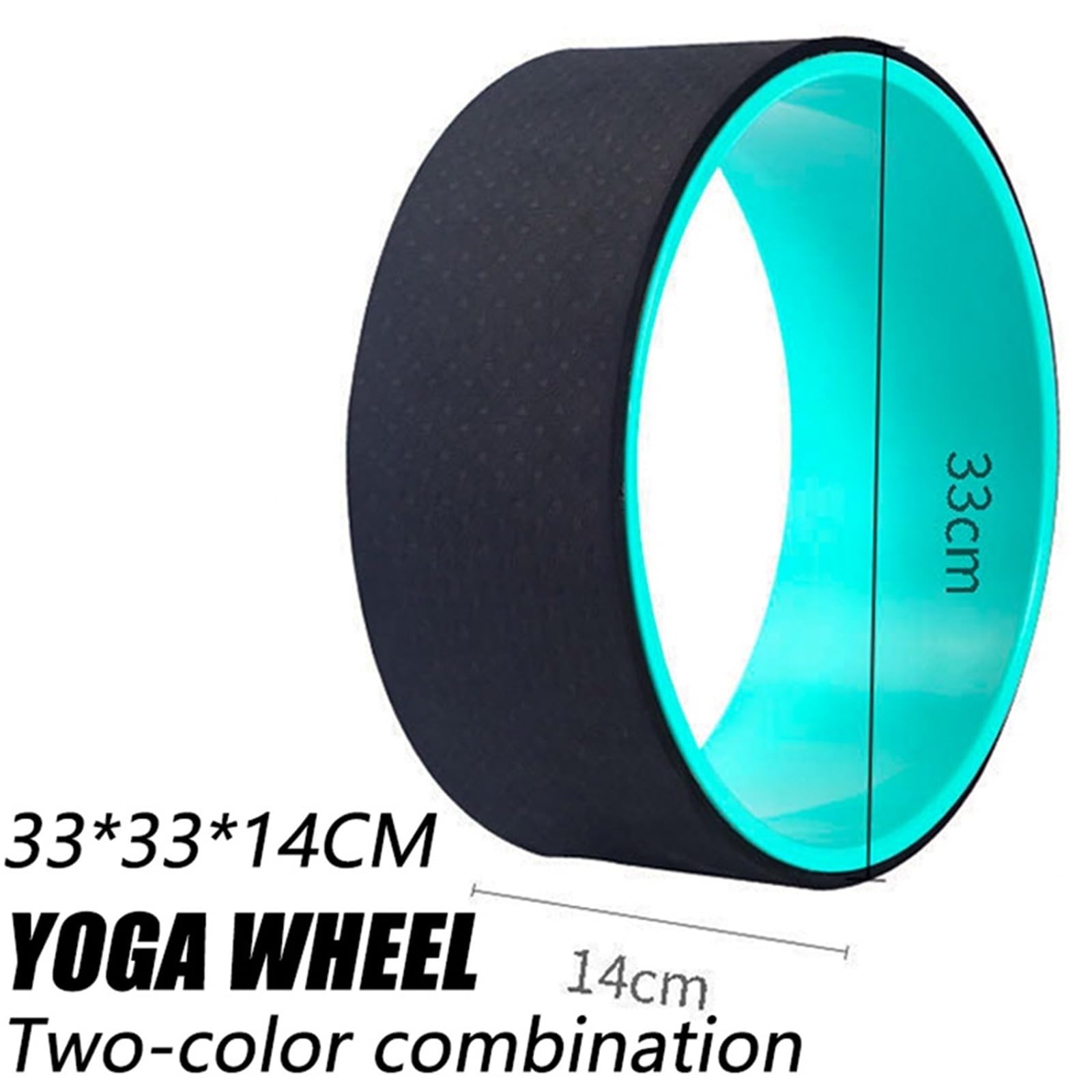 Rueda de Yoga, Rodillo Espuma, Alivio del Dolor Espalda, cómodo Accesorio Equilibrio, Aumenta la flexibilidad para aliviar el Dolor de Espalda