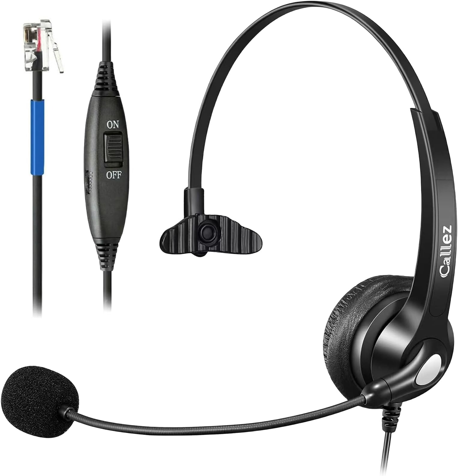 RJ9 Phone Headset for Cisco Office Phones, Corded Telephone Headset with Microphone Noise Cancelling for Cisco IP Phones 6941 7811 7841 7941 7942 7945 7962 7965 7975 8841 8845 8851 8861 8945