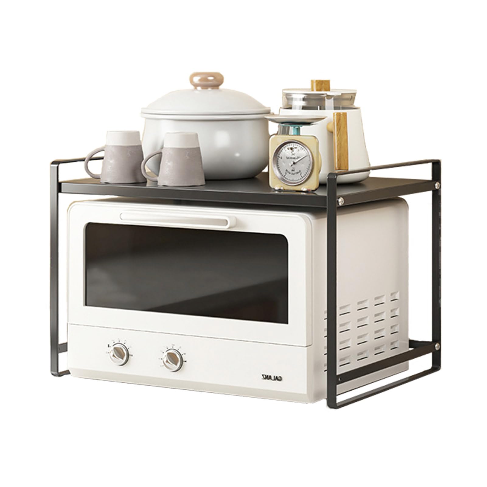 Support micro-ondes à 2 niveaux pour comptoir de cuisine