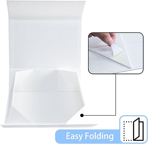 Miniatura 135 de LIFELUM - Caja de regalo con tapa magnética, contiene tarjeta, cinta, etiqueta adhesiva y papel triturado de relleno, para Navidad, grande, 13.8 x