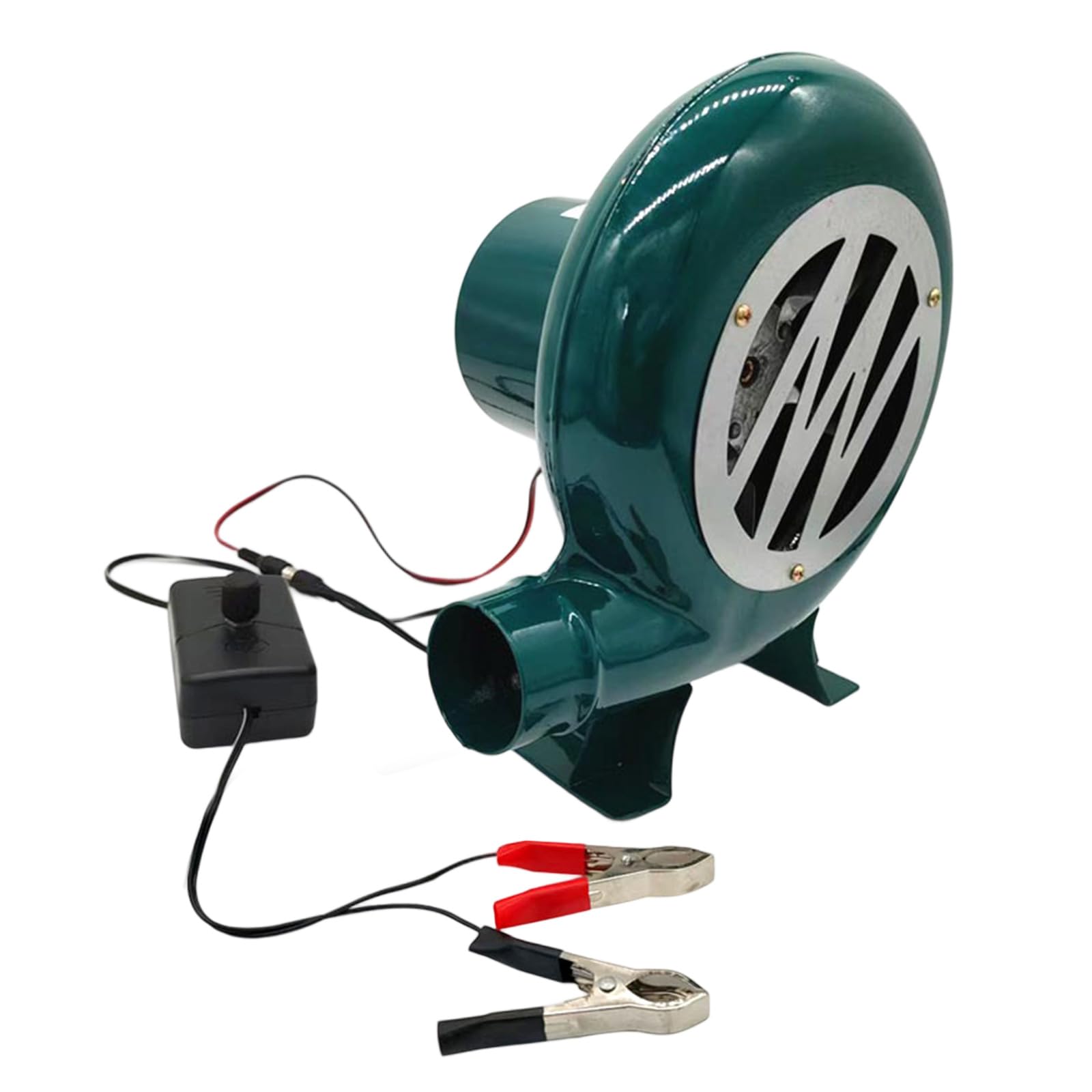 Jazuaiao Portable 12V 120W Outdoor Air Blower With Speed Feature Suitable For Barbecue Cooking Campfire Heat Boosting