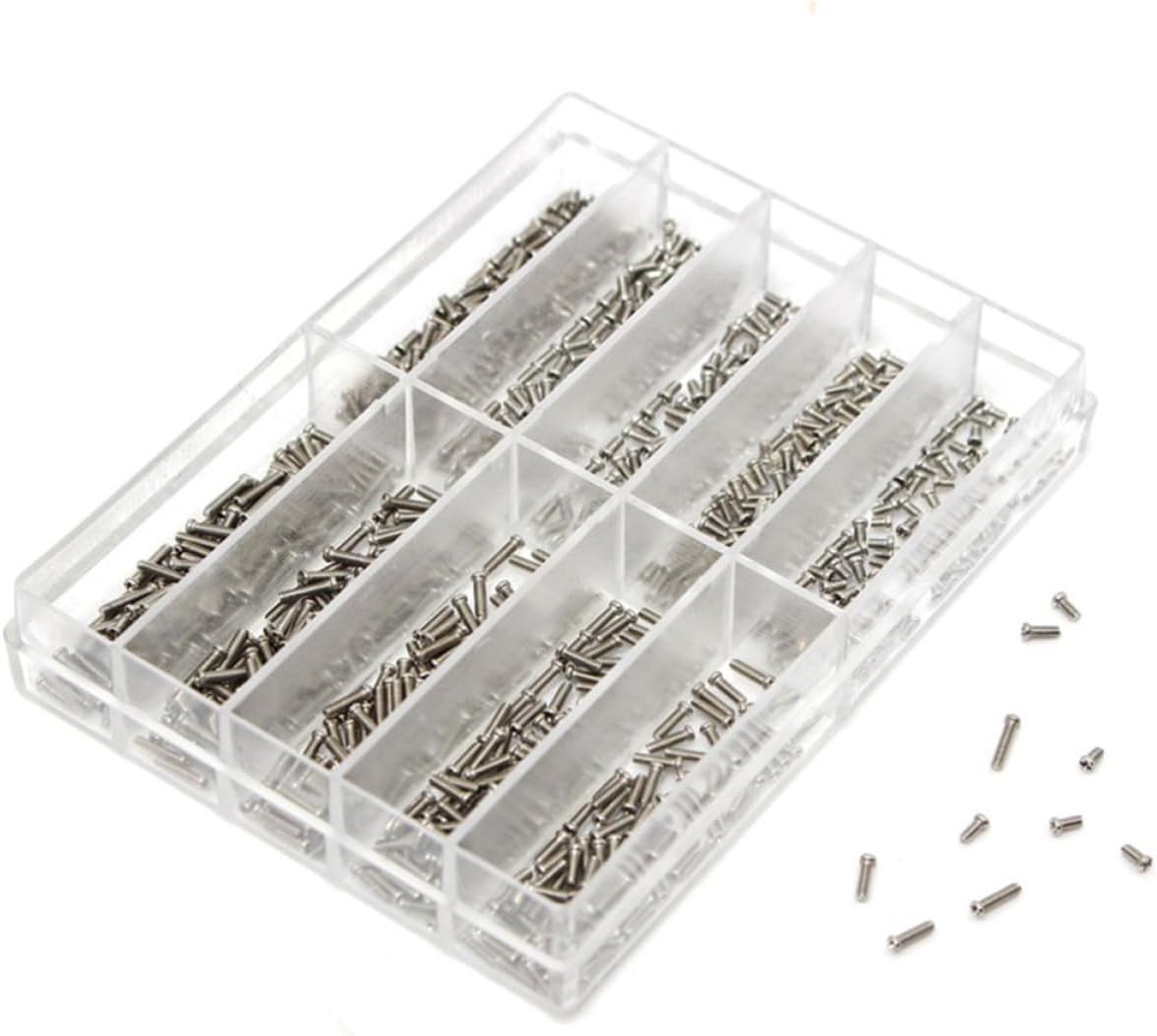 Watch Screw Kit with 10 Unique Sizes, Stainless Steel Repair Tools