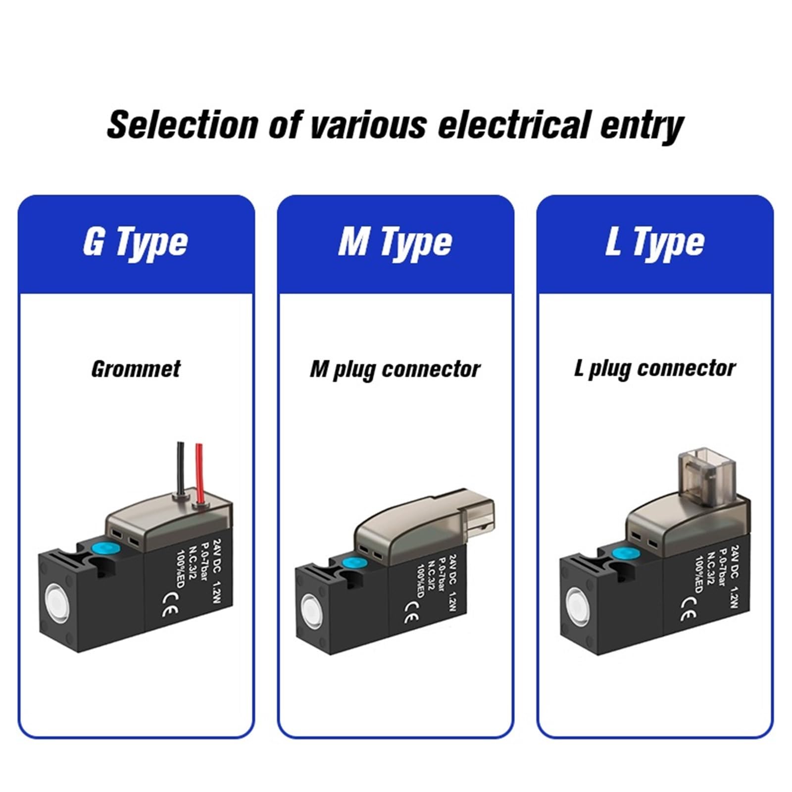 Hochfrequenz-Miniatur-Magnetventil, 10 mm Luftventil, 30 Hz, Zwei-Positionen-Dreiwege-Steuerventil, 24 V, 12 V, 6 V, Vakuumventil(Manifold 8f)