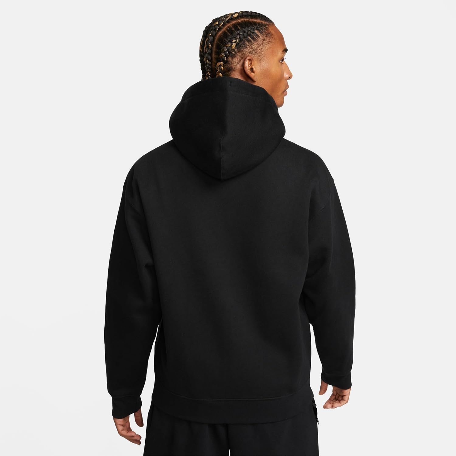 Black Solo Swoosh Full-Zip Hoodie by Nike - Image 3
