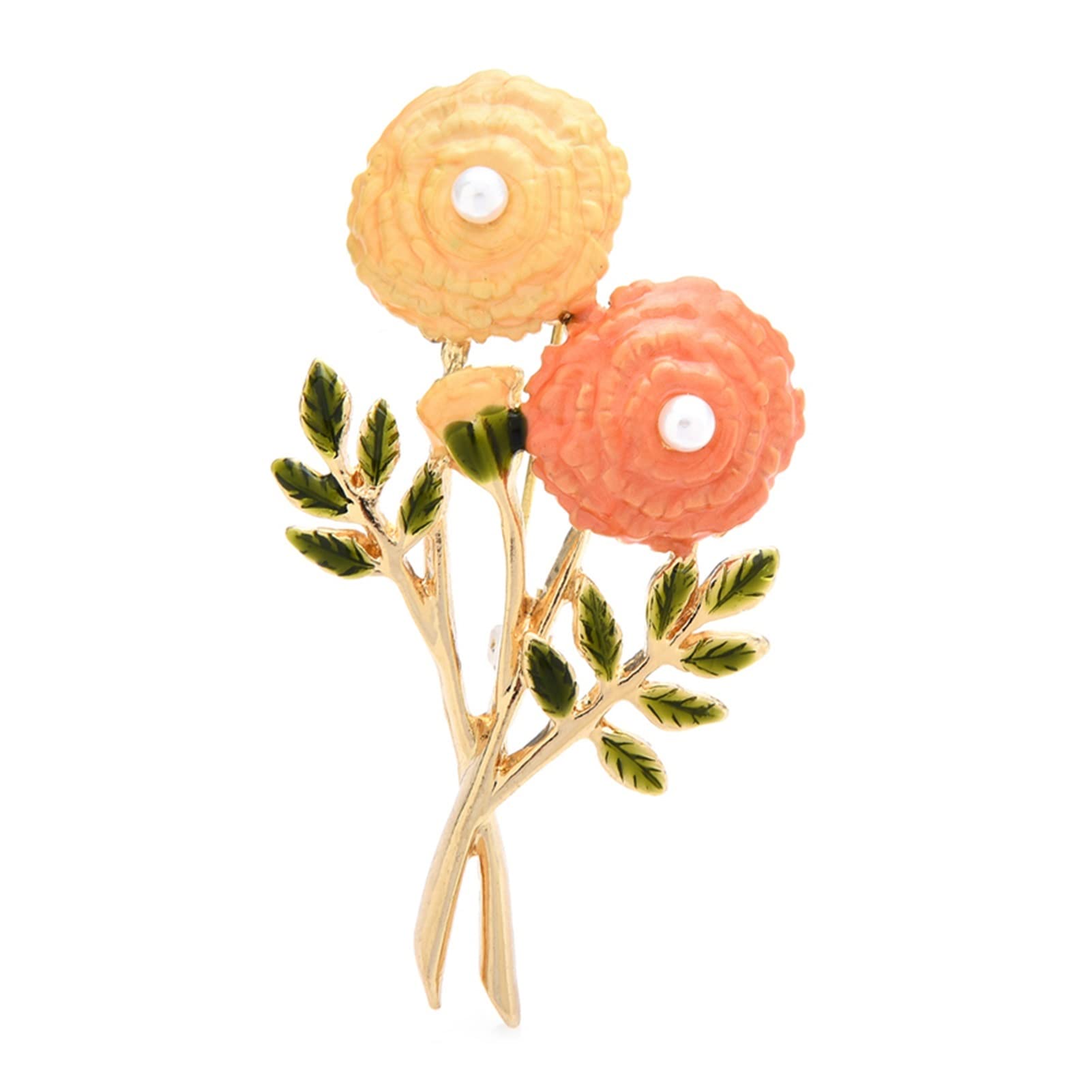 Vintage-Emaille-Blumenbroschen für Frauen, All-Match-Blumen-Party-Büro-Brosche, Geschenke