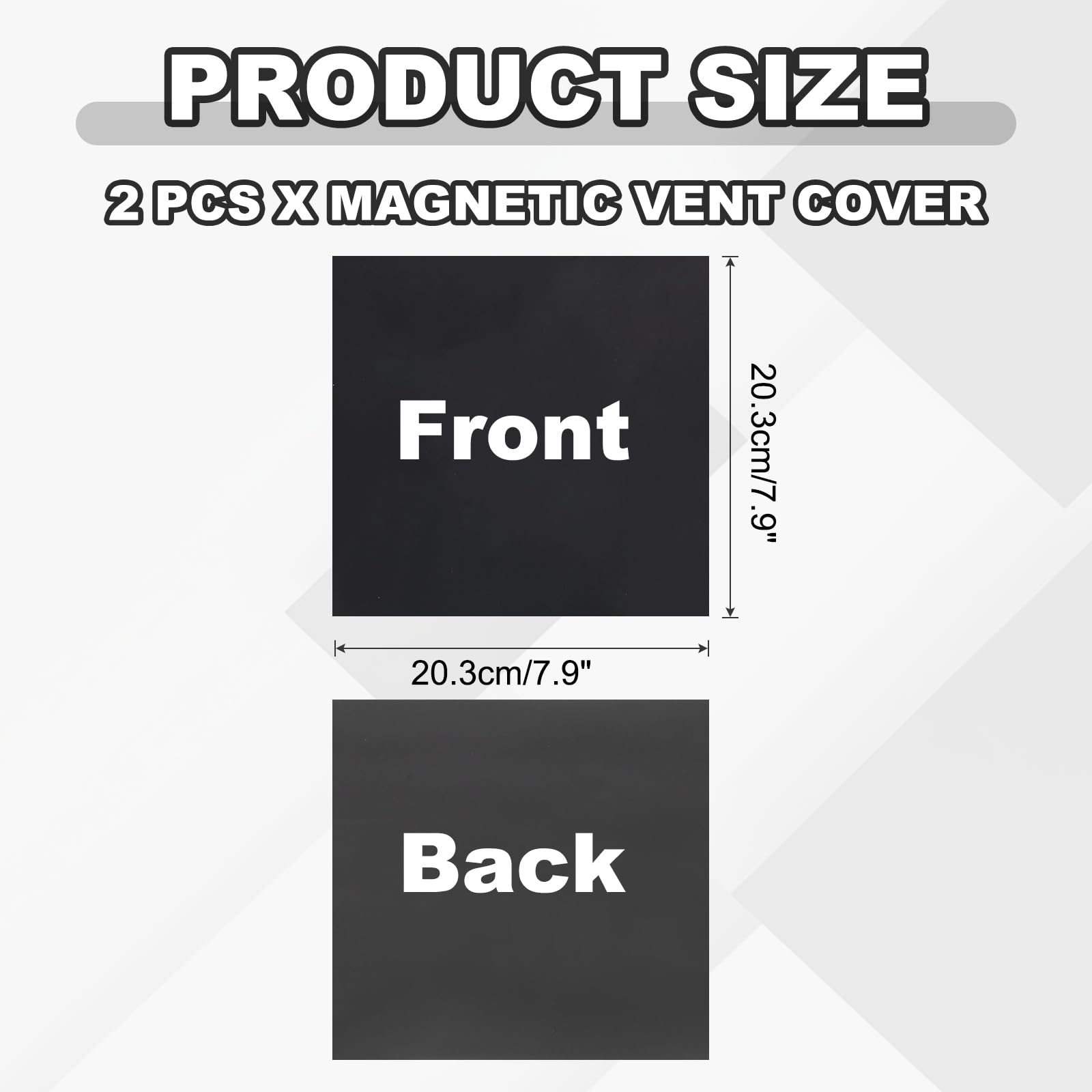 PATIKIL 203 x 203 mm Magnetic Vent Cover - Image 2